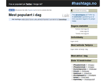 Tablet Screenshot of hashtags.no